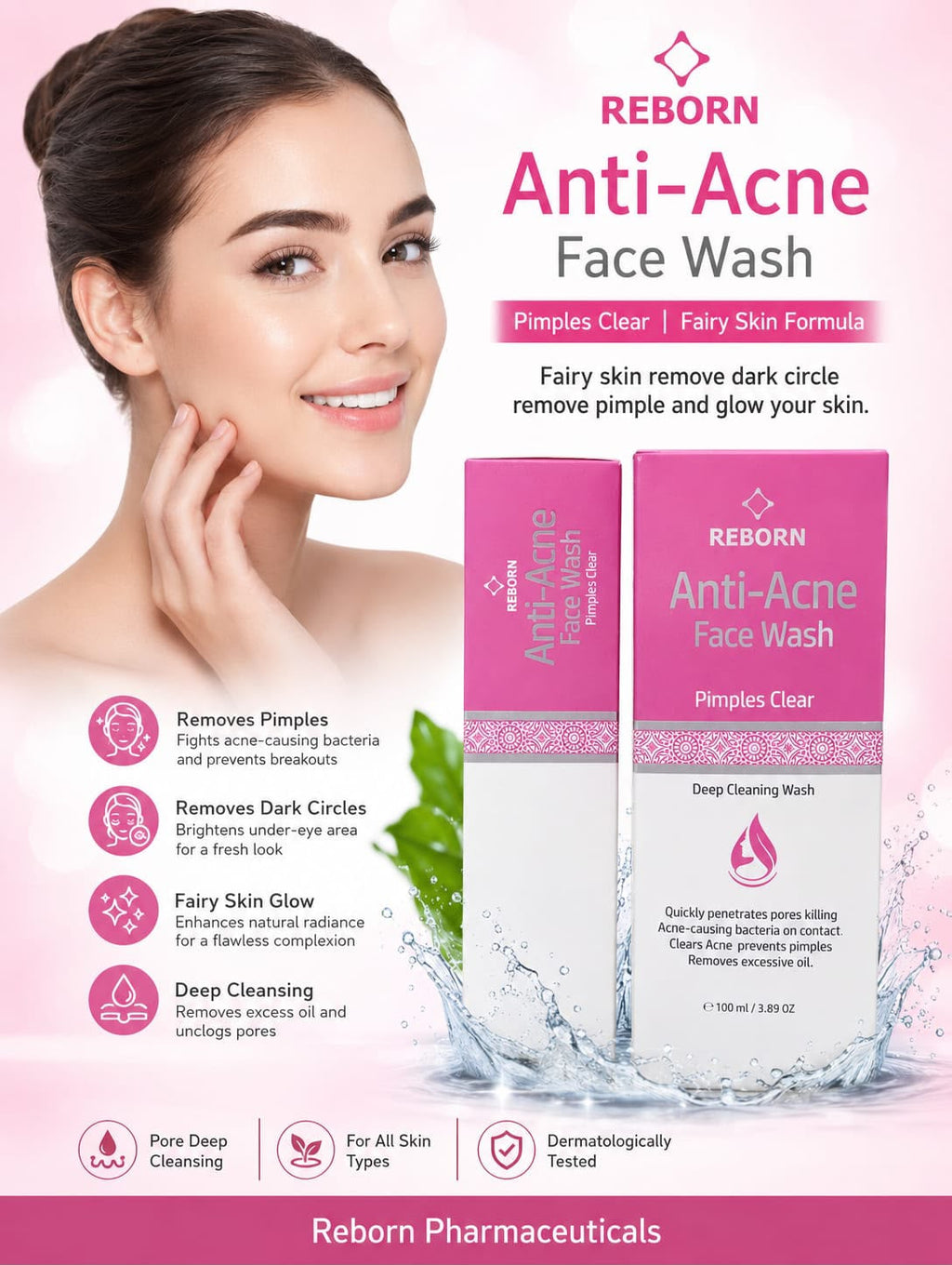 Best Face Wash for Pimples & Oil Control | Reborn