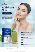 Reborn Neem & Tea Tree Anti Acne Soap Bar for Clear Skin